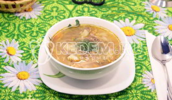 щи с капустой и языком