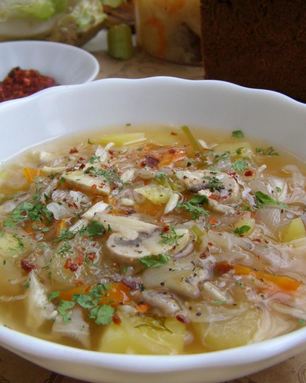 Щи с капустой в мультиварке