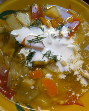 Щи с картофелем