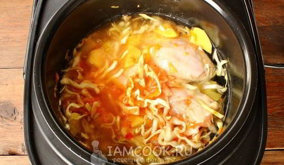 щи с курицей в мультиварке