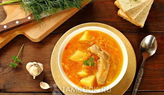 щи с курицей в мультиварке