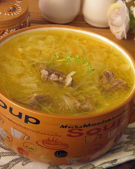 Рецепт щей суточных из квашеной капусты