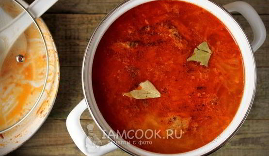 свежие щи с курицей