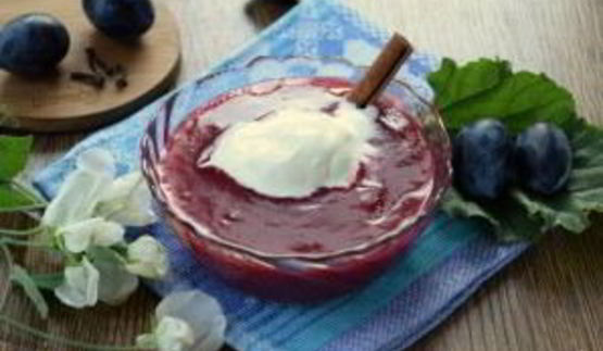 сливовый суп с ревенем