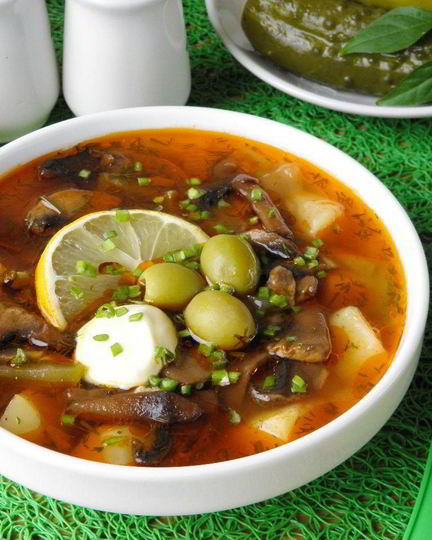 Рецепт грибной солянки с картошкой