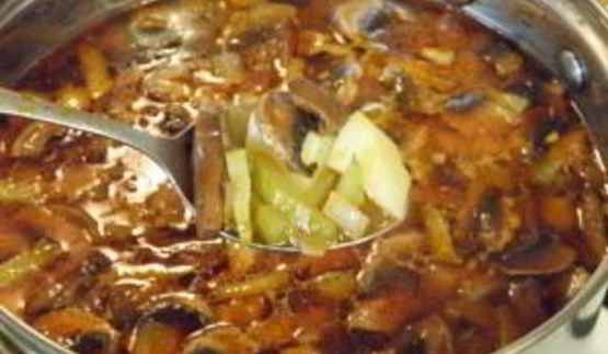 грибная солянка с картошкой