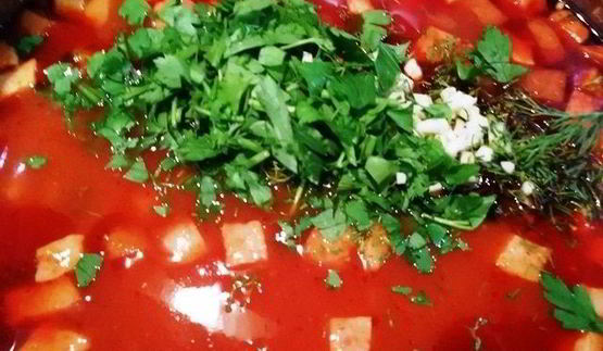 мясная солянка по-селянски