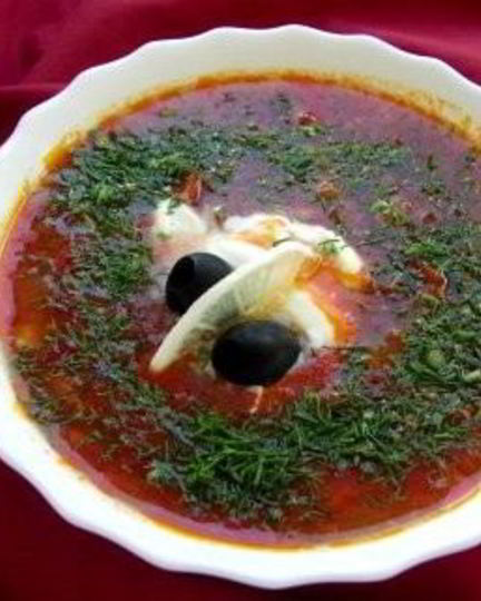 Рецепт мясной солянки