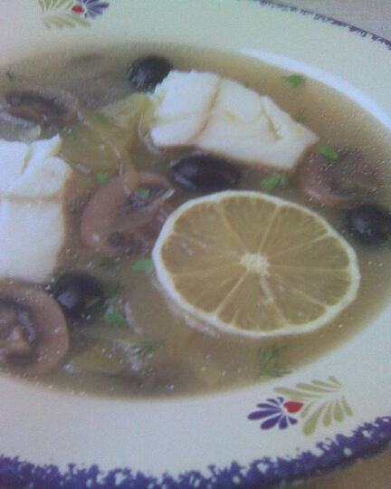 Рецепт рыбной солянки с грибами