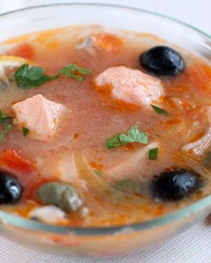 Рецепт солянки без мяса