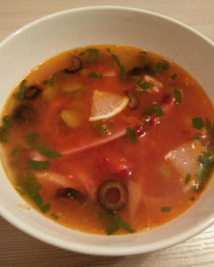 Рецепт солянки мясной сборной