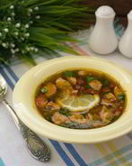 Солянка с сосисками