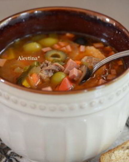 Рецепт солянки со сладким перцем