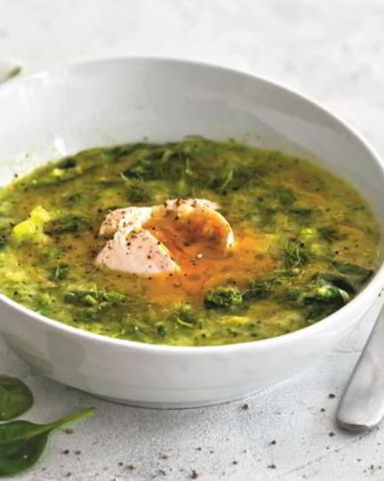 Рецепт супа из брокколи со шпинатом