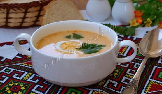 суп из плавленых сырков