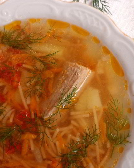 Рецепт супа из вермишели паутинка с ореховым вкусом