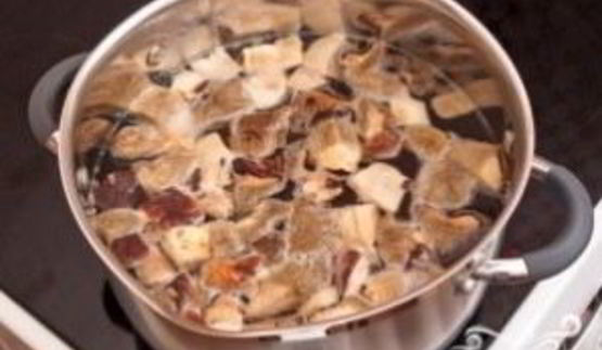 суп из замороженных подберезовиков