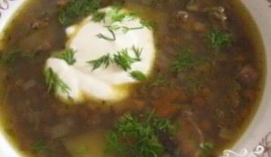 суп из замороженных подберезовиков