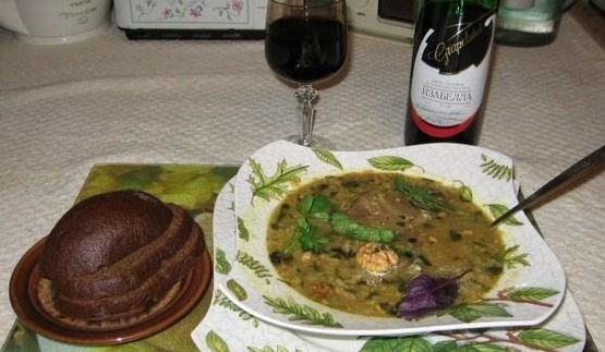 харчо с грецкими орехами