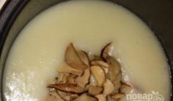грибной суп-пюре из белых грибов
