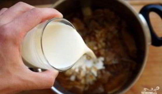 грибной суп-пюре из сушеных грибов