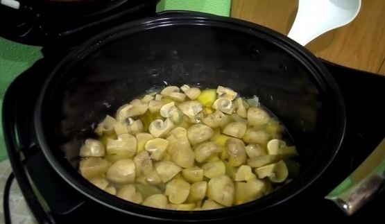 грибной суп-пюре в мультиварке