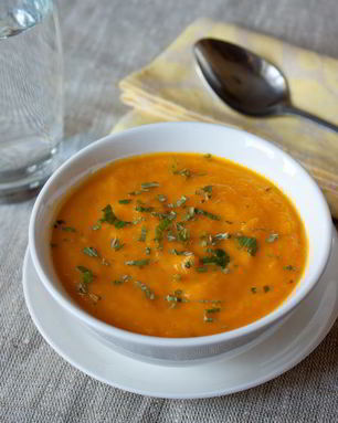 Холодный морковный суп-пюре