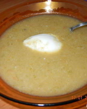 Курица с овощами-суп пюре