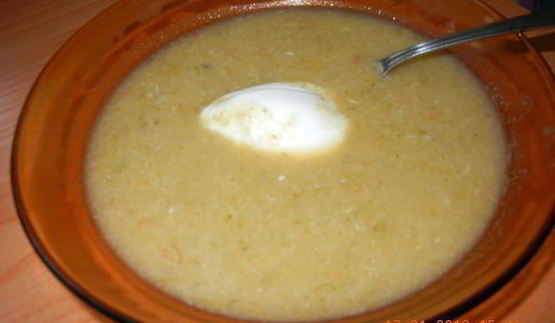 курица с овощами-суп пюре