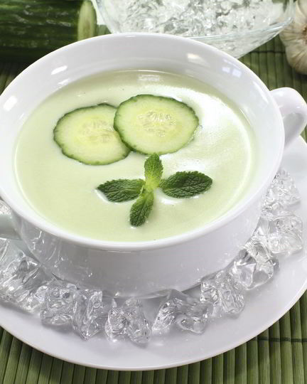 Рецепт огуречного супа-пюре