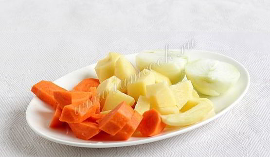 овощной суп пюре из картофеля и моркови с имбирем