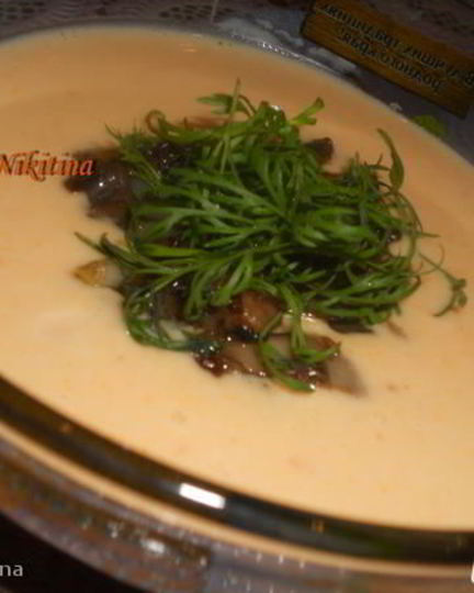 Рецепт овощного супа-пюре с грибами