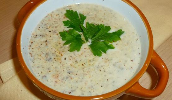 овощной суп-пюре с шампиньонами