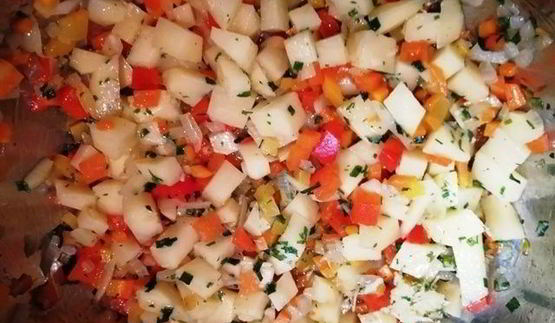 овощной суп-пюре с тунцом