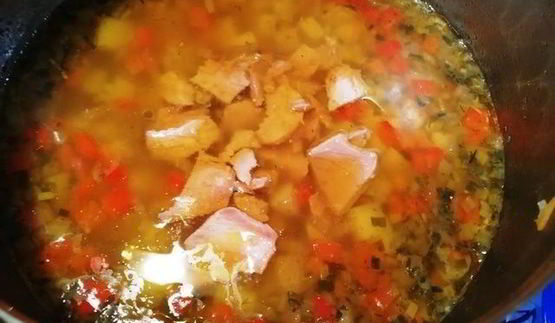 овощной суп-пюре с тунцом