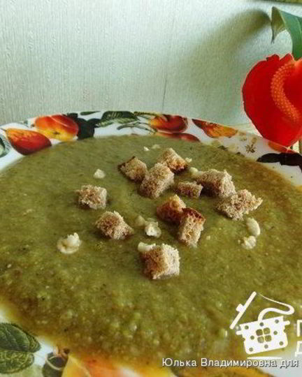 Рецепт постного супа-пюре с черносливом и чесноком без масла