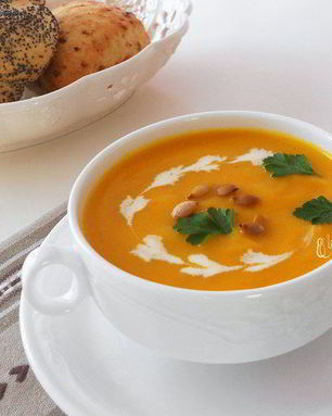 Пряный суп-пюре из тыквы