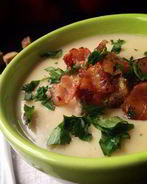 Суп-пюре из белой фасоли