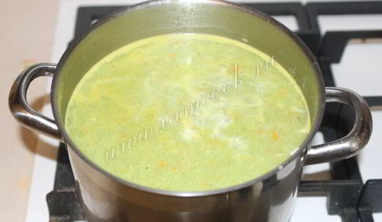 суп пюре из брокколи и сливками