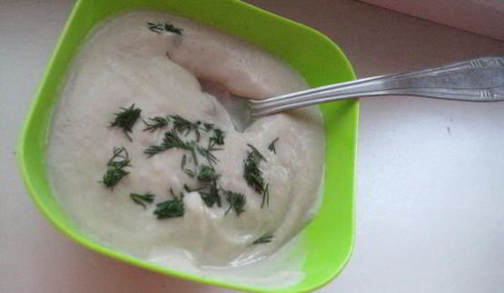 суп-пюре из фасоли