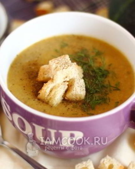 Рецепт супа-пюре из грибов и патиссонов