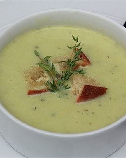 Рецепт супа-пюре из кабачков с плавленым сыром