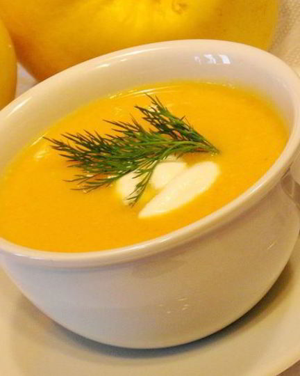Рецепт супа-пюре из репы, сельдерея, курицы и тыквы