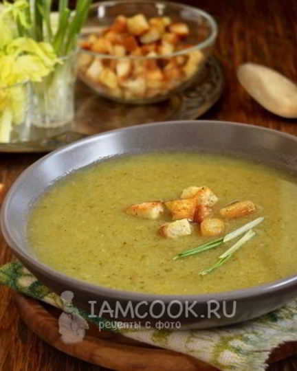 Рецепт супа-пюре из сельдерея с капустой