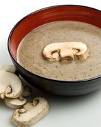 Суп-пюре из шампиньонов со сливками