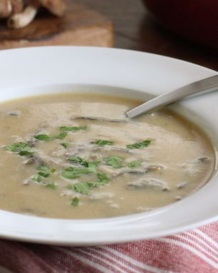 Суп-пюре из шампиньонов