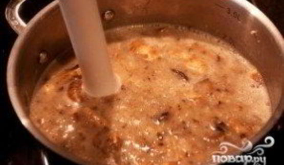 суп-пюре из шампиньонов