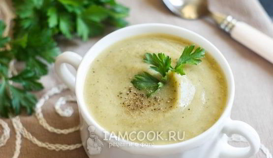 суп-пюре из цветной капусты и кабачков