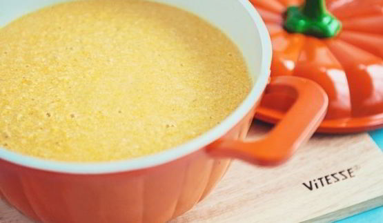 суп-пюре из тыквы с беконом