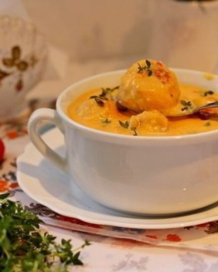 Рецепт супа-пюре из тыквы с фрикадельками